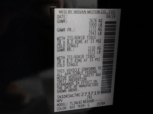 Used 2024 Nissan Pathfinder S image 48