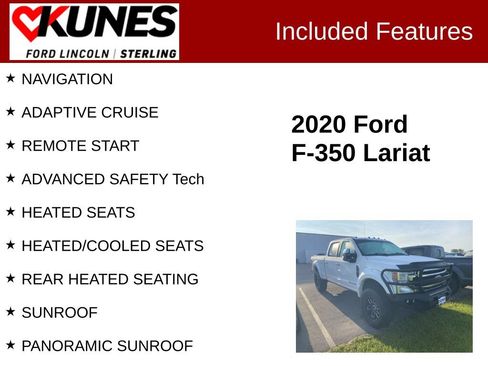 Used 2020 Ford F350 Lariat w/ Lariat Ultimate Package AWD/4WD image 2