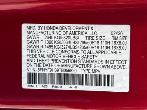 New 2026 Honda Passport RTL image 28