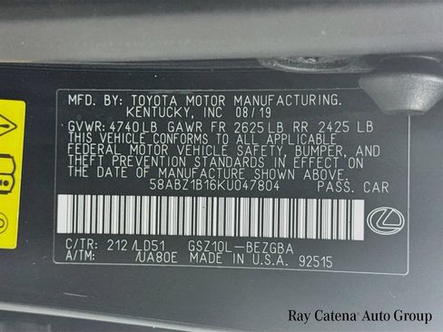 Used 2019 Lexus ES 350 w/ Premium Package FWD image 34