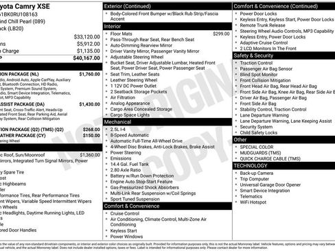 Used 2024 Toyota Camry XSE w/ Navigation Package image 4