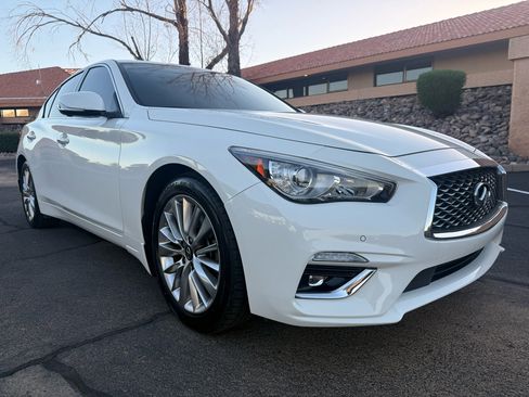 Used 2021 INFINITI Q50 Luxe w/ Seat & Sound Package image 1