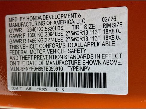 New 2026 Honda Passport TrailSport Elite image 40