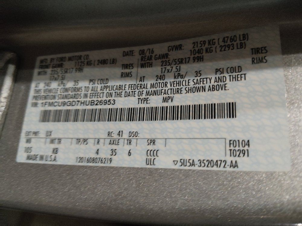 Used 2017 Ford Escape SE AWD/4WD image 33