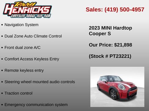 Used 2023 MINI Cooper S w/ Signature Upholstery Package FWD image 37