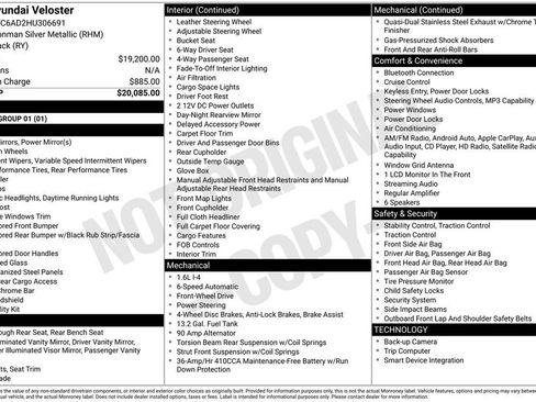 Used 2017 Hyundai Veloster Base image 6