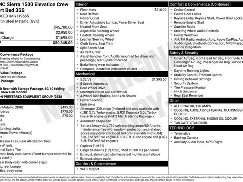 Used 2021 GMC Sierra 1500 Elevation image 3