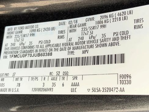 Used 2018 Ford Escape S image 33