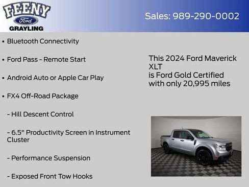 Used 2024 Ford Maverick XLT w/ XLT Luxury Package AWD/4WD image 9
