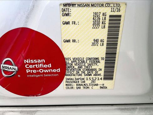 Used 2017 Nissan Altima 2.5 SV w/ Convenience Package FWD image 36