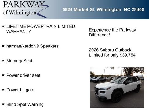 Used 2026 Subaru Outback Limited w/ Premium/Limited Package AWD/4WD image 6