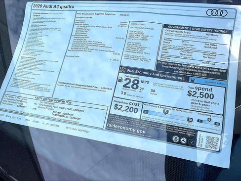 New 2026 Audi A3 2.0T Premium image 18