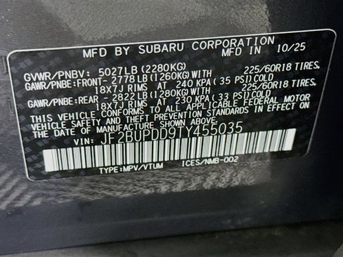 Used 2026 Subaru Outback Limited AWD/4WD image 36