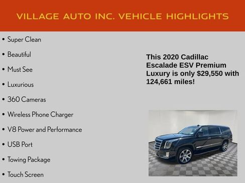 Used 2020 Cadillac Escalade ESV Premium Luxury AWD/4WD image 7