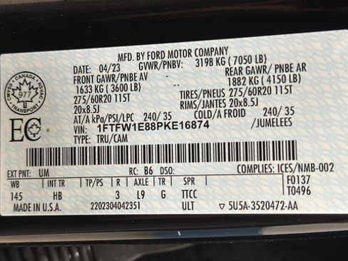 Used 2023 Ford F150 Lariat w/ Equipment Group 502A High AWD/4WD image 29