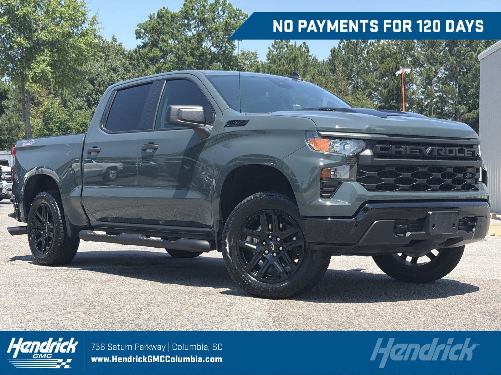Used 2025 Chevrolet Silverado 1500 Custom Trail Boss w/ Turbomax Blackout Package AWD/4WD image 1