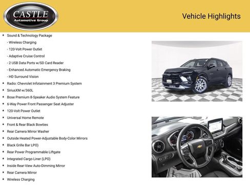 Certified 2023 Chevrolet Blazer LT w/ Sound & Technology Package FWD image 8