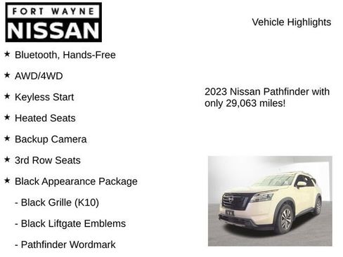 Used 2023 Nissan Pathfinder SL w/ Black Appearance Package AWD/4WD image 8