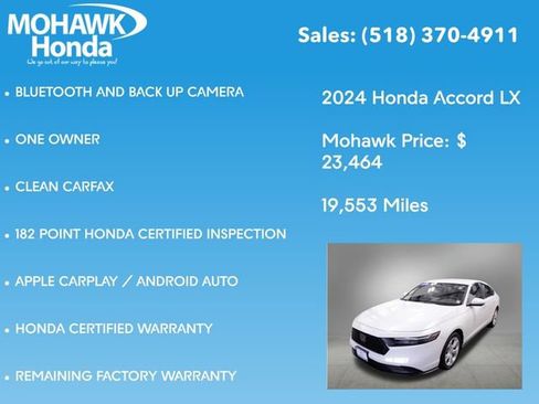 Certified 2024 Honda Accord LX image 7