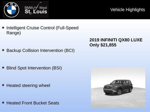 Used 2019 INFINITI QX80 Luxe w/ Proassist Package image 43