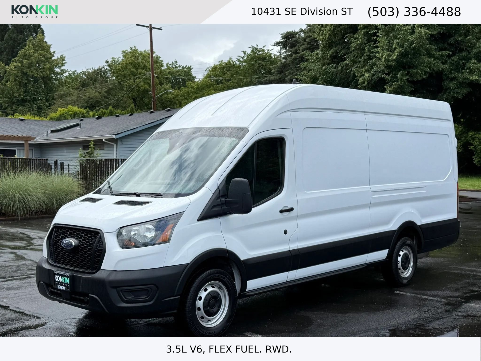 Used 2021 Ford Transit 350 148 High Roof Extended RWD image 1