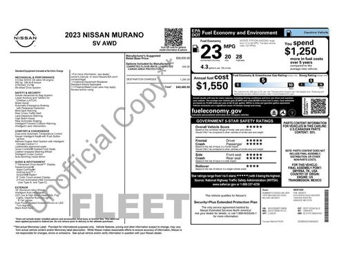 Used 2023 Nissan Murano SV AWD/4WD image 7