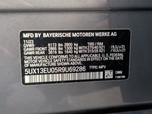 Certified 2024 BMW X5 sDrive40i w/ Parking Assistance Package image 42