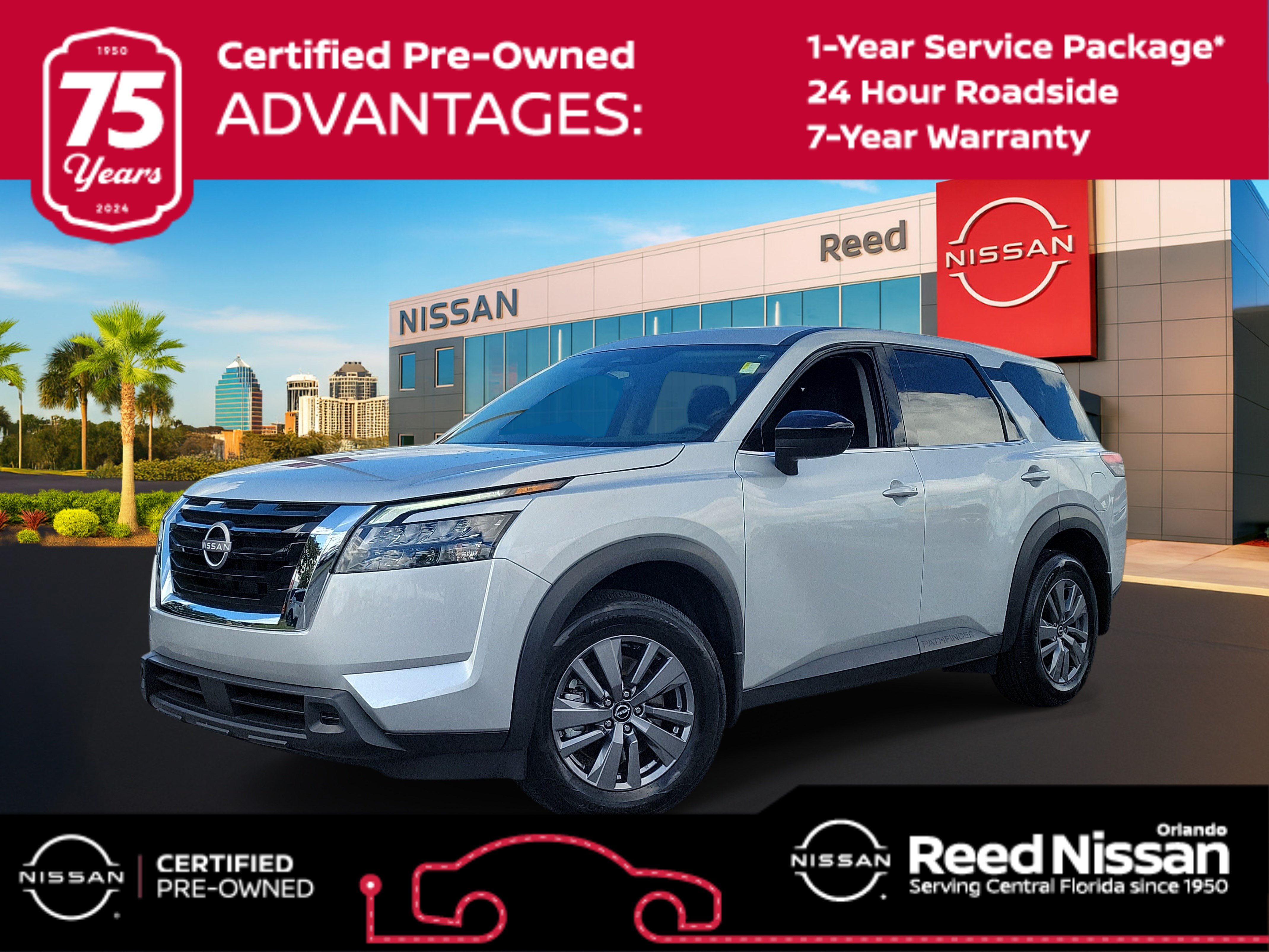 Certified 2025 Nissan Pathfinder S FWD image 1
