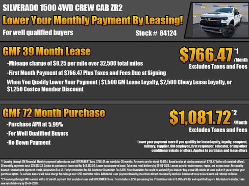 New 2026 Chevrolet Silverado 1500 ZR2 AWD/4WD image 2