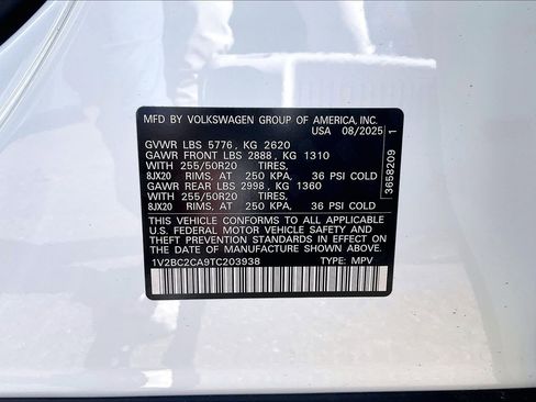 New 2026 Volkswagen Atlas Cross Sport SEL image 11