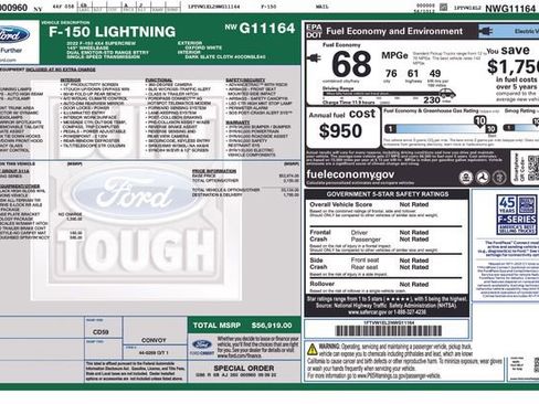 Used 2022 Ford F150 Lightning XLT w/ Tow Technology Package image 36