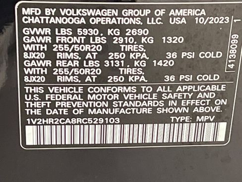 Used 2024 Volkswagen Atlas SE image 69