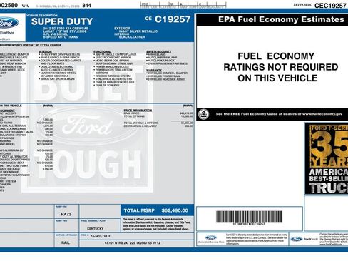 Used 2012 Ford F350 Lariat w/ Lariat Ultimate Pkg image 15