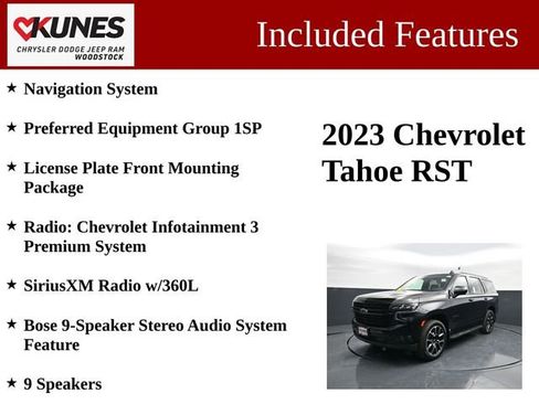Used 2023 Chevrolet Tahoe RST AWD/4WD image 3