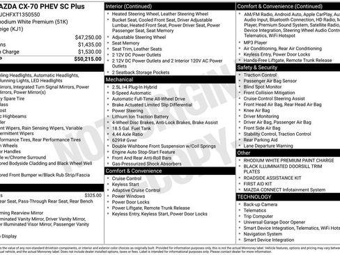 New 2026 MAZDA CX-70 SC Plus image 33