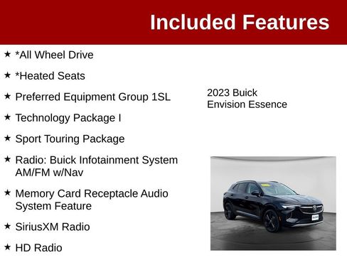 Used 2023 Buick Envision Essence w/ Technology Package I AWD/4WD image 3