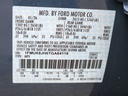 Used 2026 Ford Explorer Tremor w/ Tremor Convenience Package AWD/4WD image 22