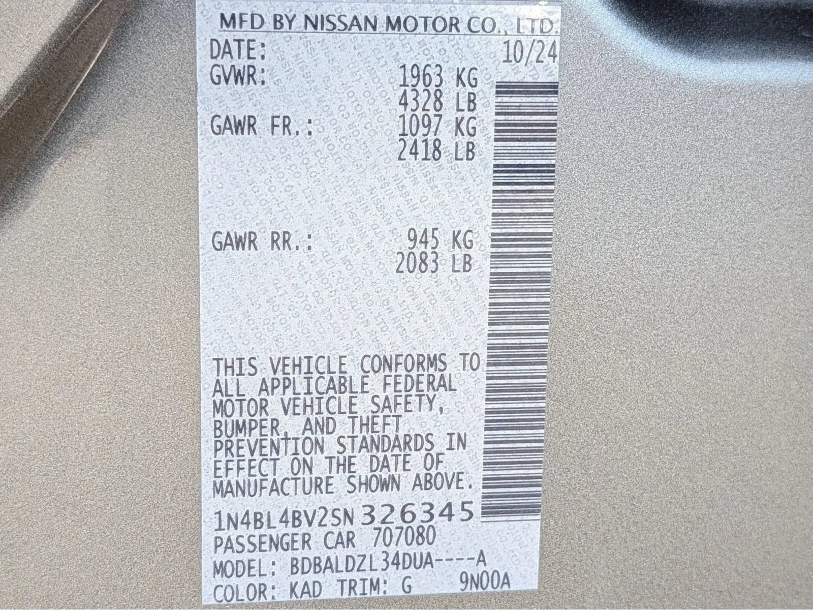 Used 2025 Nissan Altima 2.5 S FWD image 27