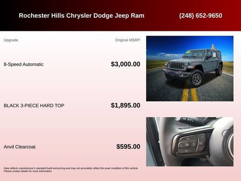 Certified 2026 Jeep Wrangler Unlimited Rubicon AWD/4WD image 6