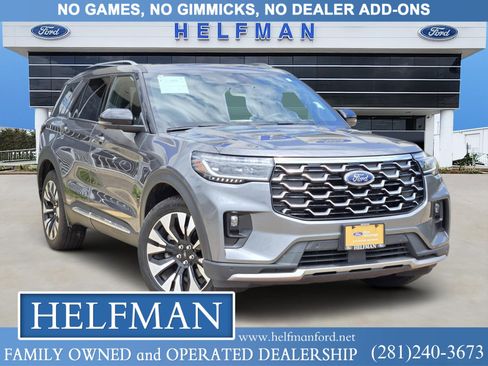 Certified 2025 Ford Explorer Platinum w/ LUX Leather Package AWD/4WD image 1