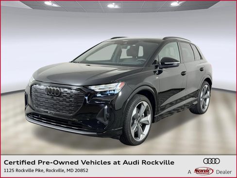 Used 2025 Audi Q4 e-tron Prestige w/ Black Optic Package AWD/4WD image 1