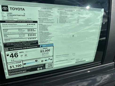 New 2026 Toyota Camry SE image 24