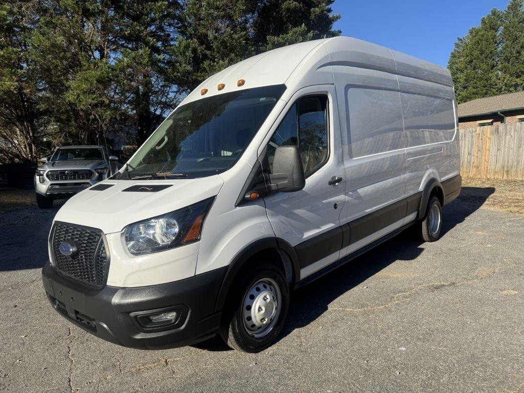 Used 2021 Ford Transit 350 148 High Roof Extended DRW w/ Upfitter Package RWD image 1