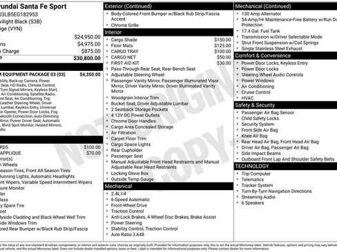 Used 2014 Hyundai Santa Fe Sport w/ Premium Equipment Package 03 FWD image 30