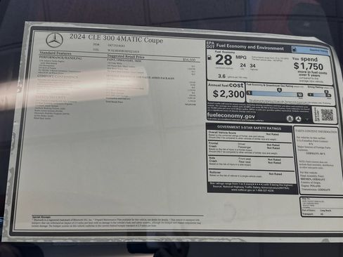 New 2024 Mercedes-Benz CLE 300 4MATIC Coupe image 19