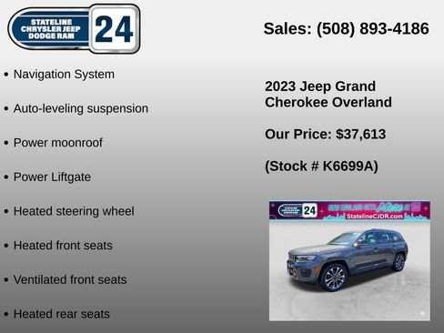 Used 2023 Jeep Grand Cherokee Overland AWD/4WD image 6