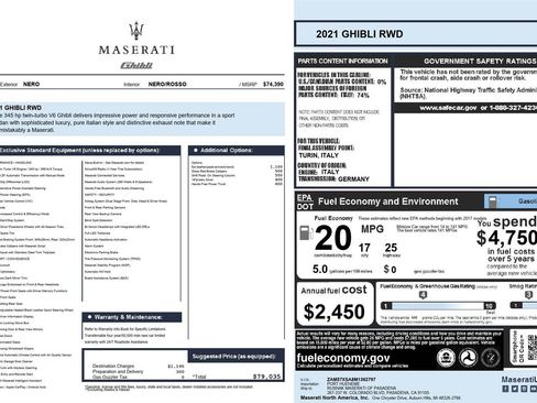 Used 2021 Maserati Ghibli RWD image 5
