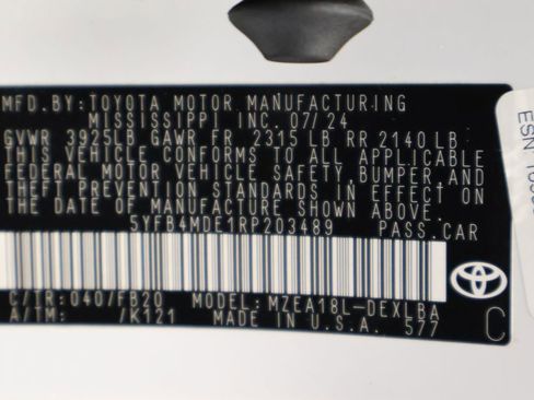 Certified 2024 Toyota Corolla LE FWD image 17