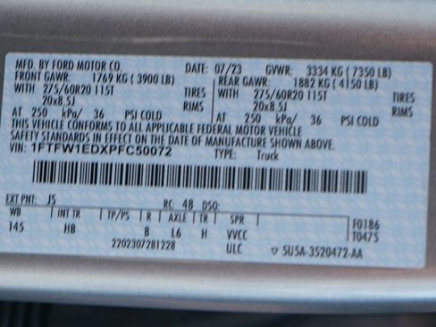 Used 2023 Ford F150 Lariat w/ Equipment Group 502A High image 59