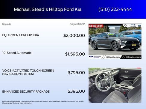 Certified 2019 Ford Mustang Coupe w/ Equipment Group 101A image 5